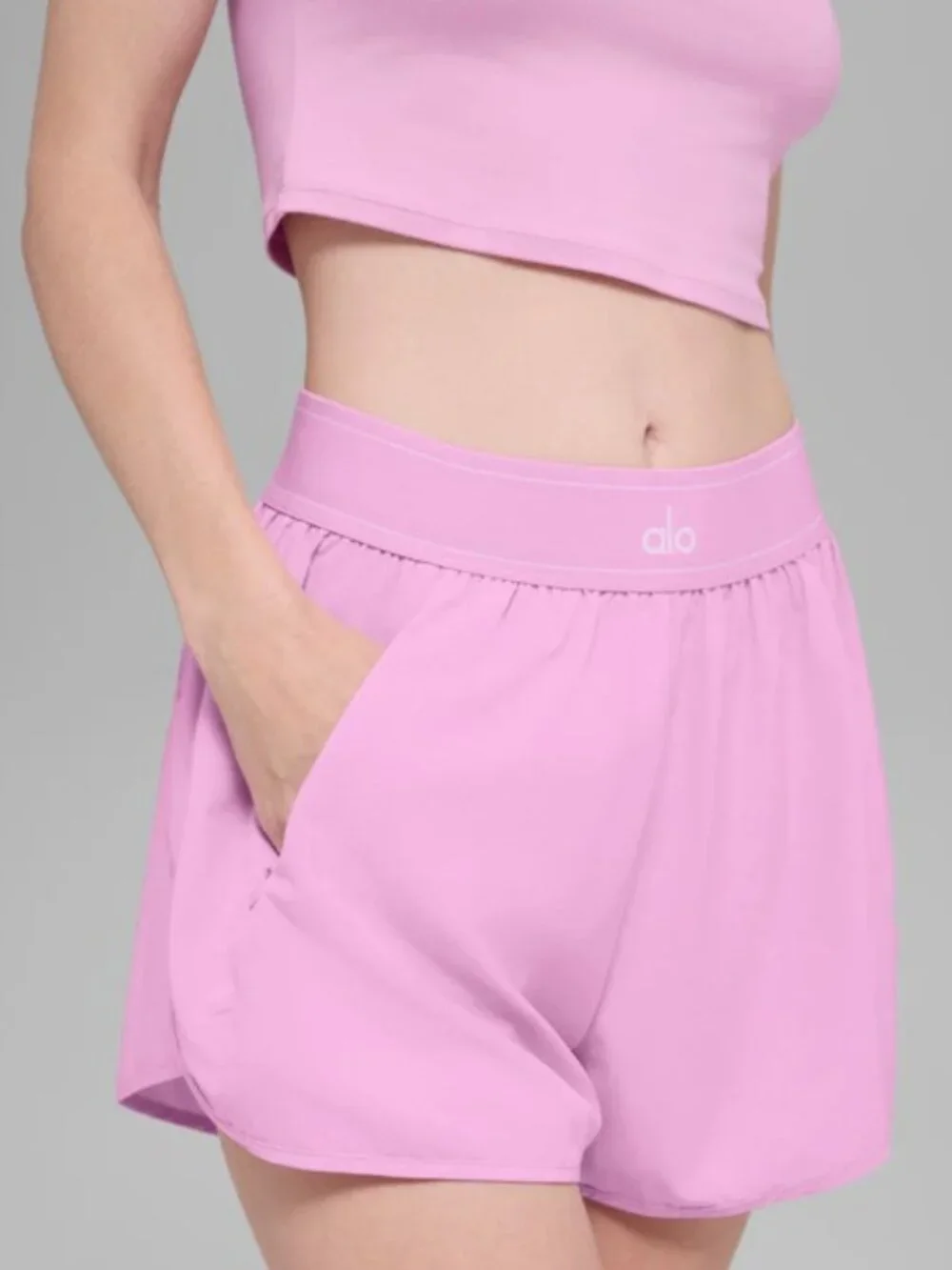 NWT ALO Match Point Short Candy Heart Pink